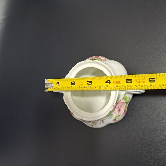 Heinrich Lidded Sugar Bowl H&C Bavaria Germany Floral Design - Picture 3 of 15